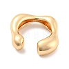 Real 14K Gold Plated Brass Cuff Earrings X-EJEW-M232-02C-G-3