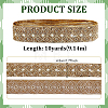 Ethnic Embroidered Polyester Sequins Trim Ribbon OCOR-WH0070-136B-2