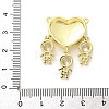 Brass Micro Pave Cubic Zirconia Pendants KK-S511-31G-02-3