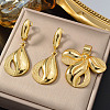 Brass Pendant Necklaces & Hoop Earrings Sets FS-WG87DC9-01-2