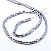Electroplate Non-magnetic Synthetic Hematite Beads Strands G-I094-05-2