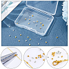 50Pcs 2 Colors 925 Sterling Silver Crimp Beads STER-BBC0009-67-7