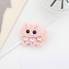 Cute Cat Shape Cellulose Acetate(Resin) Alligator Hair Clips PW-WG97852-02-1