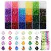 138g 23Colors Transparent Acrylic Beads TACR-FS0001-69-1