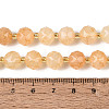 Ombre Effect Dyed Transparent Crackle Glass Beads Strands GLAA-Q111-10MM-06-5