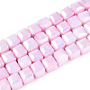 Anti-Tarnish Electroplate Glass Beads Strands GLAA-T025-6mm-10H-1