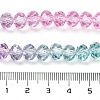 Transparent Painted Glass Beads Strands DGLA-A034-T6mm-A10-3