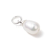 Natural Cultured Freshwater Pearl Rice Charms PALLOY-JF04821-4