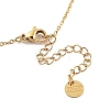 Golden 304 Stainless Steel Necklace NJEW-K252-09G-01-3