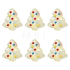 6Pcs Handmade Bumpy Glass Beads Strands LAMP-FS0001-16D-1