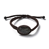 Natural Dragon Blood Beads Bracelets BJEW-H626-02-12-4