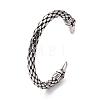 304 Stainless Steel Bird Open Cuff Bangle for Men Women BJEW-M230-08AS-2