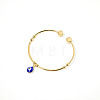 Real 18K Gold Plated 201 Stainless Steel Adjustable Cuff Bangles BM4462-2-1
