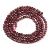 Natural Garnet Beads Strands X-G-F619-17A-2mm-5