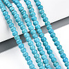 Synthetic Turquoise Beads Strands TURQ-S192-4mm-2-1