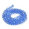 Transparent Electroplate Glass Beads Strands EGLA-A039-T4mm-L07-2