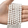 Eco-Friendly Dyed Glass Pearl Round Beads Strands HY-A008-8mm-RB001-4