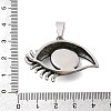 304 Stainless Steel Rhinestone Pendants STAS-A130-03AS-3