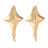 Brass Stud Earring Findings KK-U038-04G-1