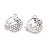 Alloy and Rhinestone Pendants PALLOY-T092-18C-P-1