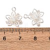 Brass Micro Pave Clear Cubic Zirconia Charms CU-CBAEC99-22S-3