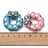 Christmas UV Plating Opaque Acrylic Beads AC-CBAC5B6-01-3