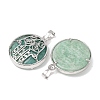 Natural Amazonite Pendants GG-CBA0251-10H-P-2