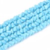Opaque Glass Beads Strands GLAA-N019-4mm-18-1