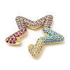 Colorful Rhinestone Star Cuff Earrings EJEW-D059-06G-01-3