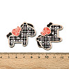 Printed Wooden Pendants WOOD-T033-01E-3