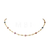 304 Stainless Steel Enamel Chain Necklace & Bracelet Sets SJEW-JS01378-4