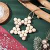 Star Wood Beads Pendant Decorations HJEW-TA00299-2