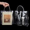 Valentine's Day Transparent PVC Plastic Gift Bag with Handle ABAG-WH0005-22-2