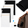 4Pcs 4 Styles Rectangle Canvas Cloth Packing Pouches Zipper Bags ABAG-PH0001-94-1