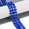 Natural Blue Agate(Dyed & Heated) Beads Strands G-H057-A14-02-2