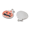 Halloween Theme Rack Plating Alloy Enamel Pendants PALLOY-F311-02P-2