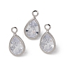 Brass Glass Pendants KK-C253-05P-1
