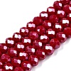 Electroplate Glass Beads Strands LS-EGLA-A044-P8mm-A15-1