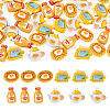 40Pcs 4 Styles Afternoon Tea Theme Opaque Resin Cabochonss RESI-TA0004-92-1