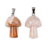 Natural Cherry Blossom Agate Pendants X-G-N0325-10H-3