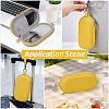 1Pc Oval PU Leather & Velvet Glasses Case AJEW-CN0007-23-5