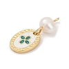 Natural Cultured Freshwater Pearl & Brass Pendants KK-U062-14G-03-2