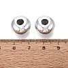 UV Plating Opaque Acrylic European Beads PACR-T017-19M-13-3