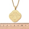 304 Stainless Steel Saint Benedict Pendant Necklaces LS-NJEW-B153-02A-G-3