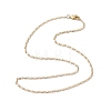 Brass Twisted Link Chain Necklace Making NJEW-JN04866-3