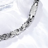 201 Stainless Steel Byzantine Chain Bracelets BJEW-B078-166P-5