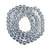 Transparent Electroplate Glass Beads Strands EGLA-N002-31-H06-2