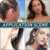 12 Pairs 202 Stainless Steel Huggie Hoop Earrings EJEW-SC0002-02-5