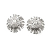 304 Stainless Steel Flower Stud Earrings EJEW-Z068-04P-1