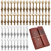80Pcs 2 Styles Alloy Pendant Decorations HJEW-BC00125-1
